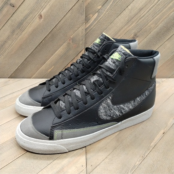 Nike Other - Nike Blazer‎ Mid 77 Vintage Recycled Wool Pack Mens Size 12 Black Grey Sneakers